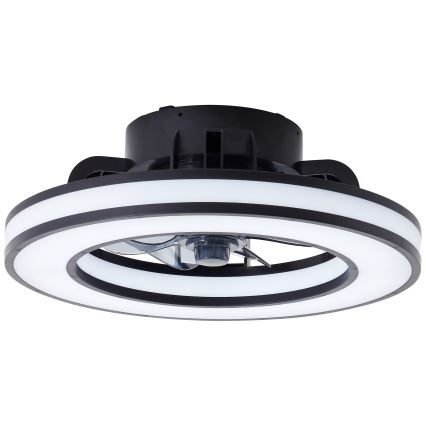 Brilliant - LED RGBW Zatemnitveni stropni ventilator MONDELLO LED/26W/230V 2700-6500K pr. 41 cm črna + Daljinski upravljalnik