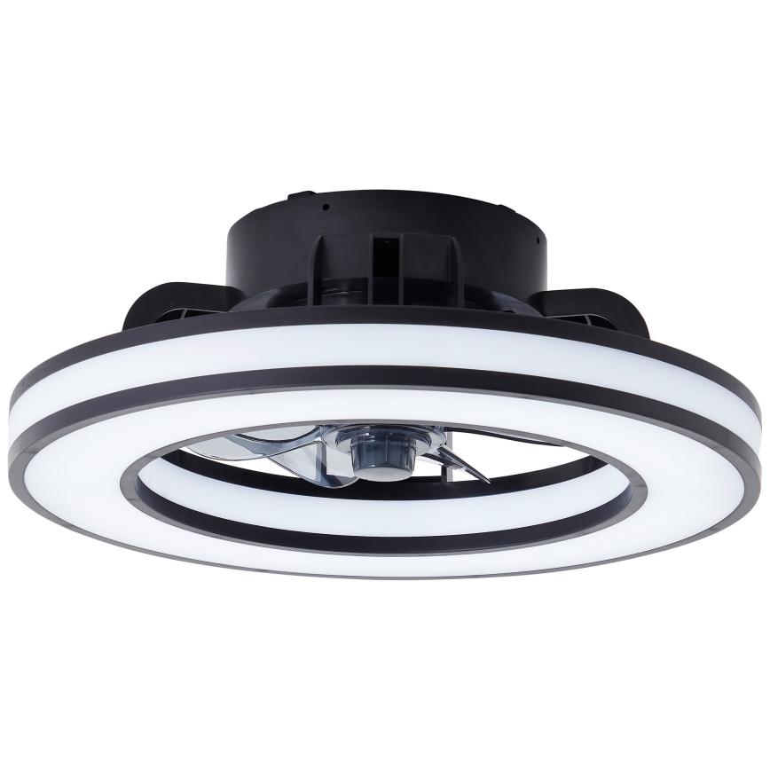 Brilliant - LED RGBW Zatemnitveni stropni ventilator MONDELLO LED/26W/230V 2700-6500K pr. 41 cm črna + Daljinski upravljalnik