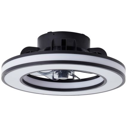 Brilliant - LED RGBW Zatemnitveni stropni ventilator MONDELLO LED/26W/230V 2700-6500K pr. 41 cm črna + Daljinski upravljalnik