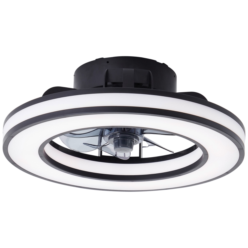 Brilliant - LED RGBW Zatemnitveni stropni ventilator MONDELLO LED/26W/230V 2700-6500K pr. 41 cm črna + Daljinski upravljalnik