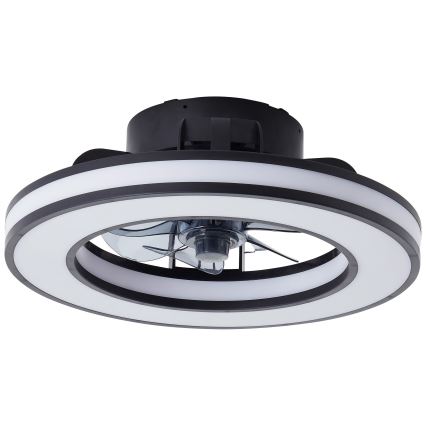 Brilliant - LED RGBW Zatemnitveni stropni ventilator MONDELLO LED/26W/230V 2700-6500K pr. 41 cm črna + Daljinski upravljalnik