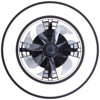 Brilliant - LED RGBW Zatemnitveni stropni ventilator MONDELLO LED/26W/230V 2700-6500K pr. 41 cm črna + Daljinski upravljalnik