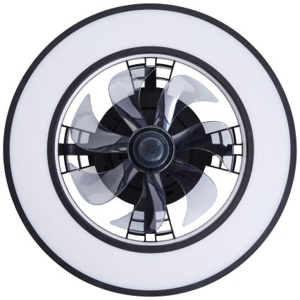 Brilliant - LED RGBW Zatemnitveni stropni ventilator MONDELLO LED/26W/230V 2700-6500K pr. 41 cm črna + Daljinski upravljalnik