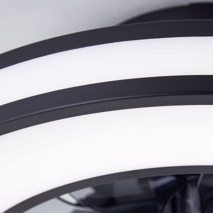 Brilliant - LED RGBW Zatemnitveni stropni ventilator MONDELLO LED/26W/230V 2700-6500K pr. 41 cm črna + Daljinski upravljalnik