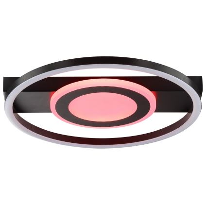 Brilliant - LED RGBW zatemnljivo stropno svetilo MAUREEN LED/20W/230V 3000-6500K črna + daljinski upravljalnik