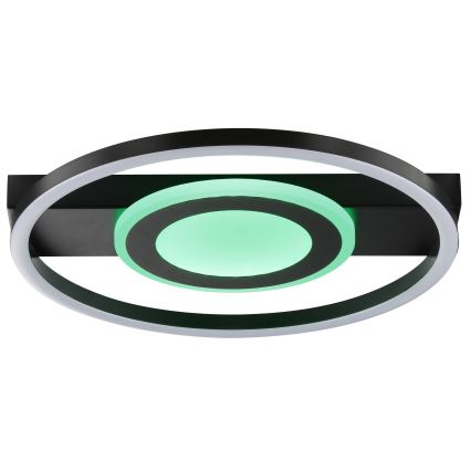 Brilliant - LED RGBW zatemnljivo stropno svetilo MAUREEN LED/20W/230V 3000-6500K črna + daljinski upravljalnik