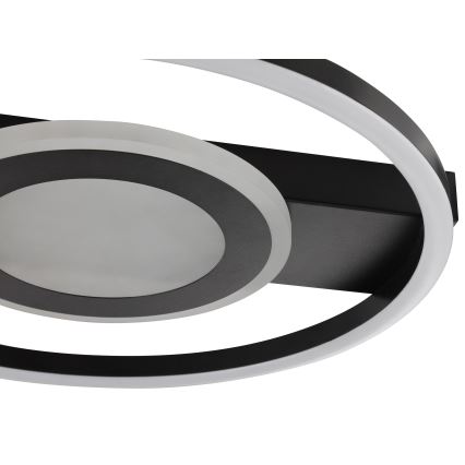 Brilliant - LED RGBW zatemnljivo stropno svetilo MAUREEN LED/20W/230V 3000-6500K črna + daljinski upravljalnik