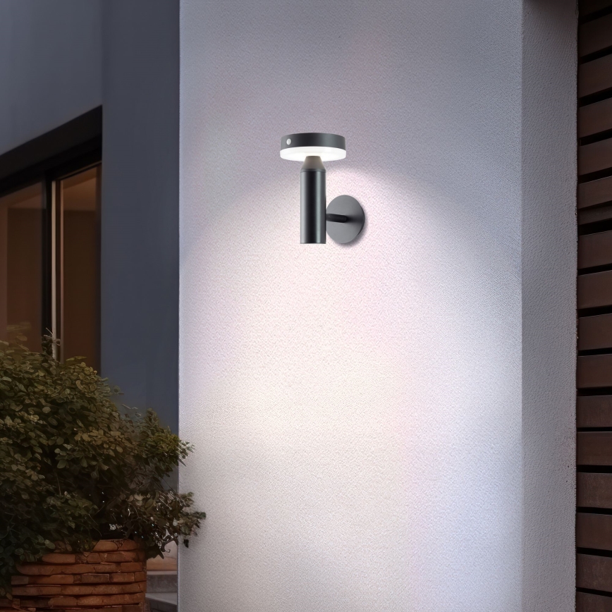 Brilliant - LED Solarna stenska svetilka s senzorjem MAGUA LED/4W/3,7V IP44