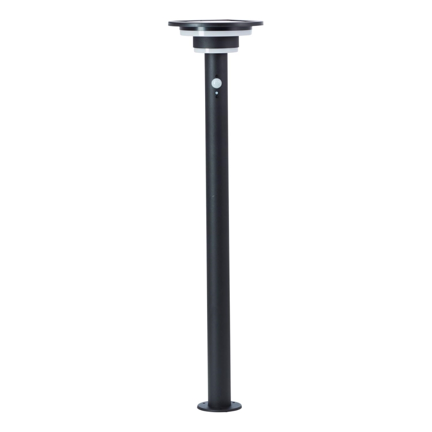 Brilliant - LED Solarna svetilka s senzorjem GARVINA LED/3W/3,7V 85 cm IP44 črna
