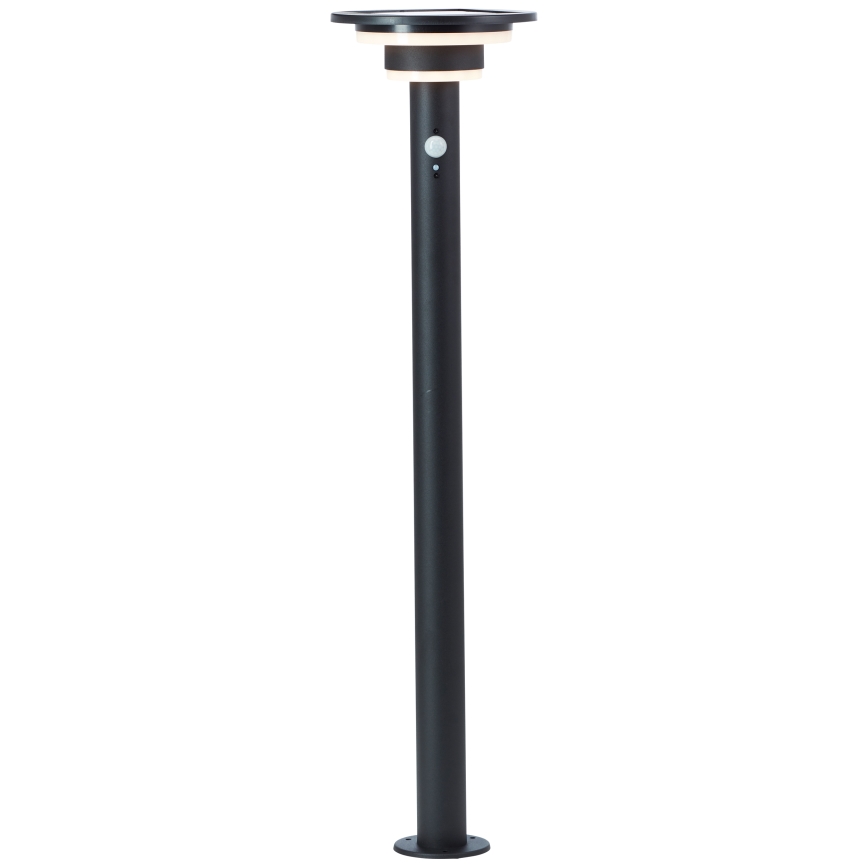 Brilliant - LED Solarna svetilka s senzorjem GARVINA LED/3W/3,7V 85 cm IP44 črna