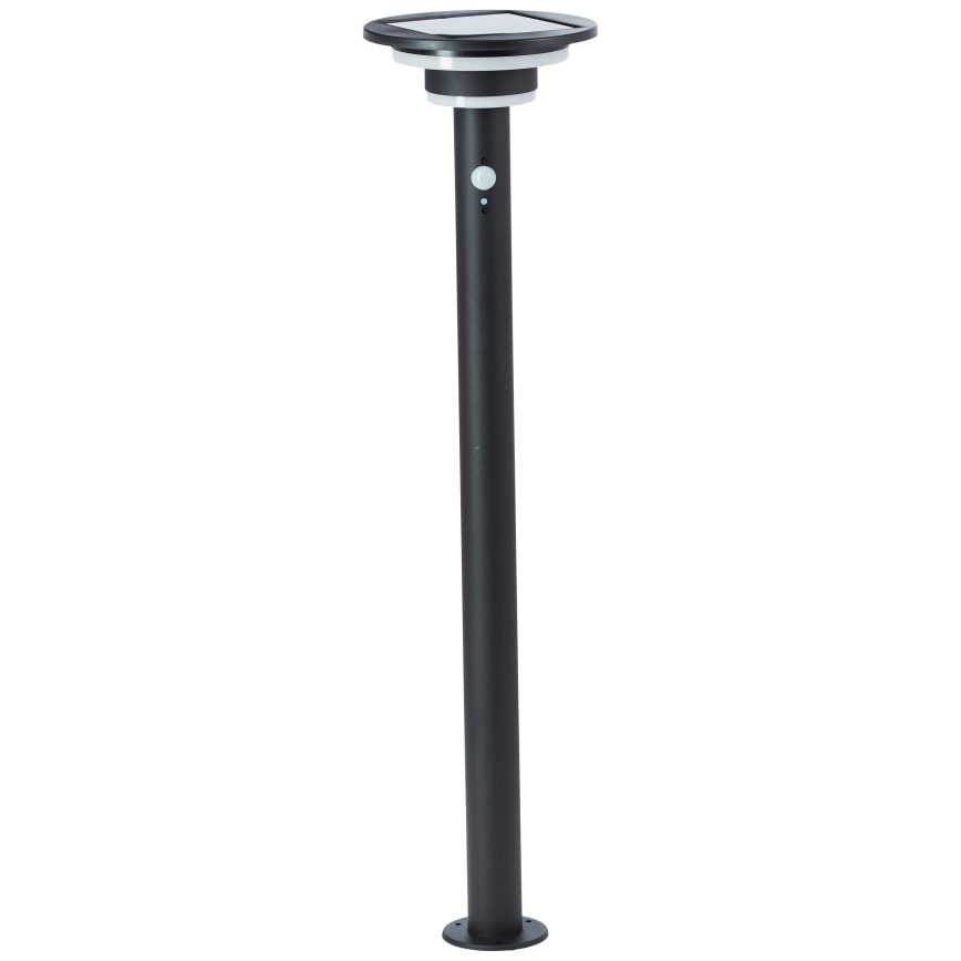 Brilliant - LED Solarna svetilka s senzorjem GARVINA LED/3W/3,7V 85 cm IP44 črna