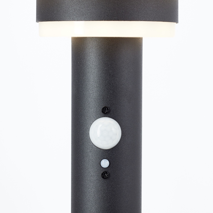 Brilliant - LED Solarna svetilka s senzorjem GARVINA LED/3W/3,7V 85 cm IP44 črna
