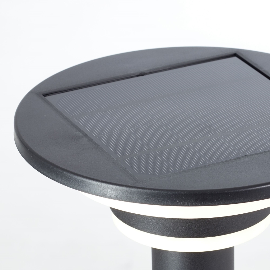 Brilliant - LED Solarna svetilka s senzorjem GARVINA LED/3W/3,7V 85 cm IP44 črna
