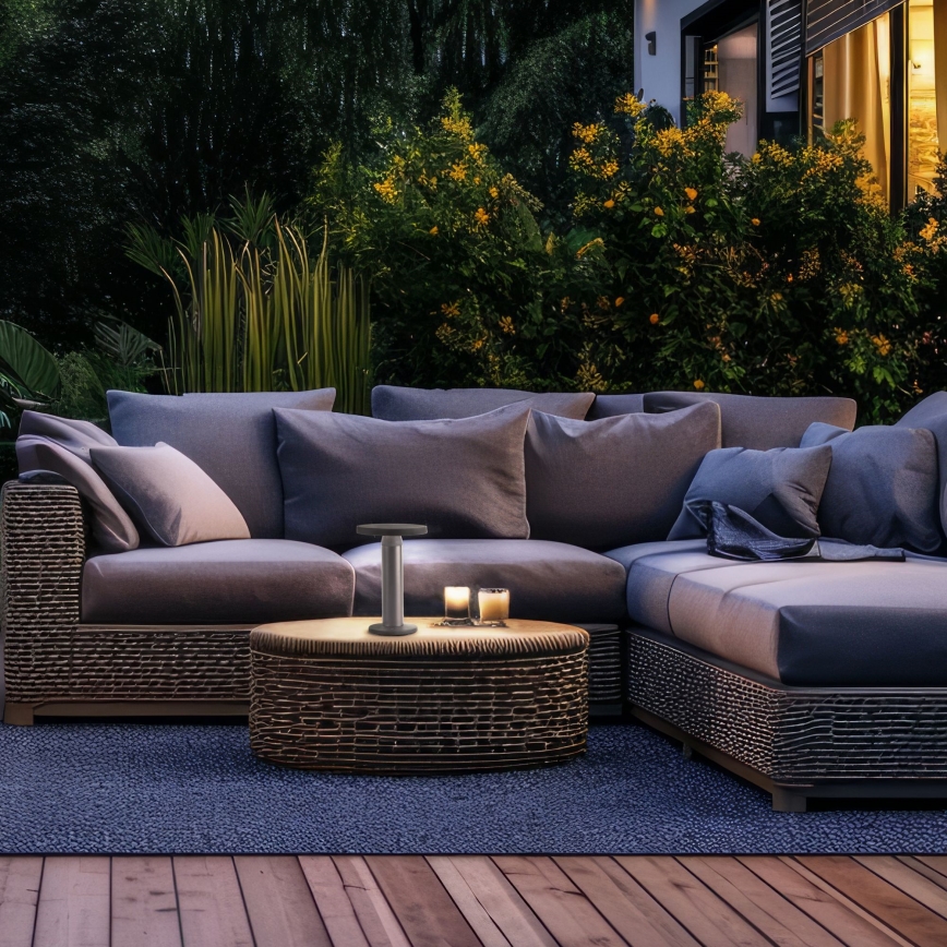 Brilliant - LED Solarna zatemnitvena svetilka na dotik MAGUA LED/2W/3,7V 2000 mAh IP44 črna