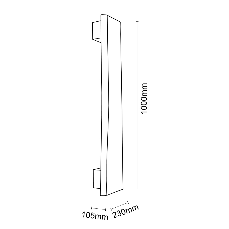 Brilliant - LED Stenska svetilka FEINGOLD LED/8,5W/230V bor - FSC certifikat