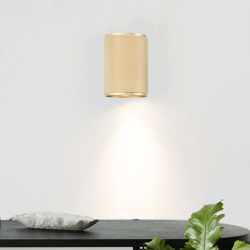 Brilliant - LED Stenska svetilka MARTY 1xGU10/5W/230V zlata