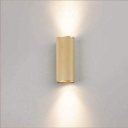 Brilliant - LED Stenska svetilka MARTY 2xGU10/5W/230V zlata