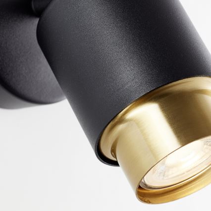 Brilliant - LED stensko točkovno svetilo COVELO 1xGU10/5W/230V črna/zlata