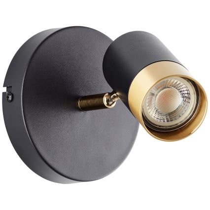 Brilliant - LED stensko točkovno svetilo VIGOLO 1xGU10/5W/230V črna/zlata