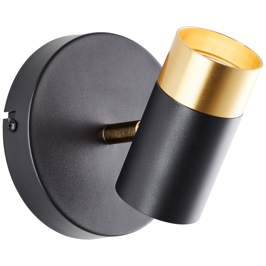 Brilliant - LED stensko točkovno svetilo VIGOLO 1xGU10/5W/230V črna/zlata