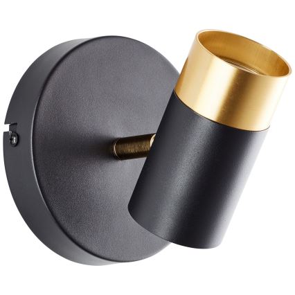 Brilliant - LED stensko točkovno svetilo VIGOLO 1xGU10/5W/230V črna/zlata