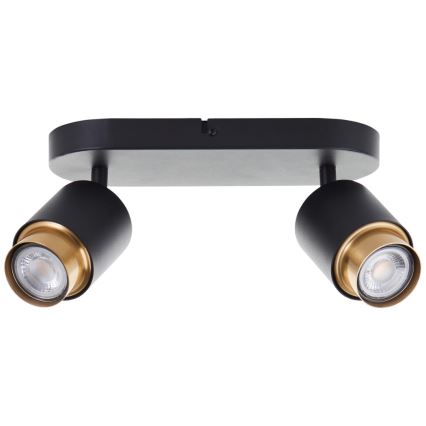 Brilliant - LED stropna smerna svetilka COVELO 2xGU10/5W/230V črna/zlata