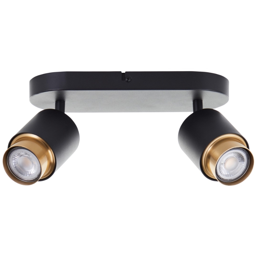 Brilliant - LED stropna smerna svetilka COVELO 2xGU10/5W/230V črna/zlata