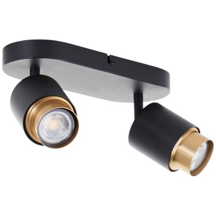 Brilliant - LED stropna smerna svetilka COVELO 2xGU10/5W/230V črna/zlata