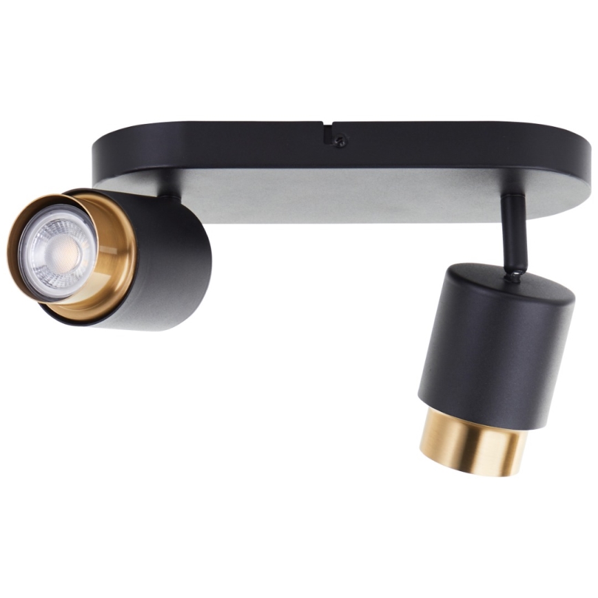 Brilliant - LED stropna smerna svetilka COVELO 2xGU10/5W/230V črna/zlata