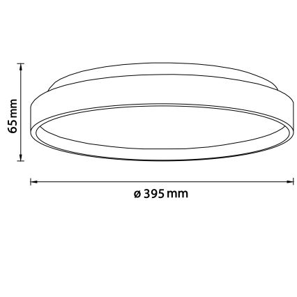 Brilliant - LED Stropna svetilka ALSON LED/26W/230V 3000/4500K pr. 39,5 cm guma fig - FSC certifikat
