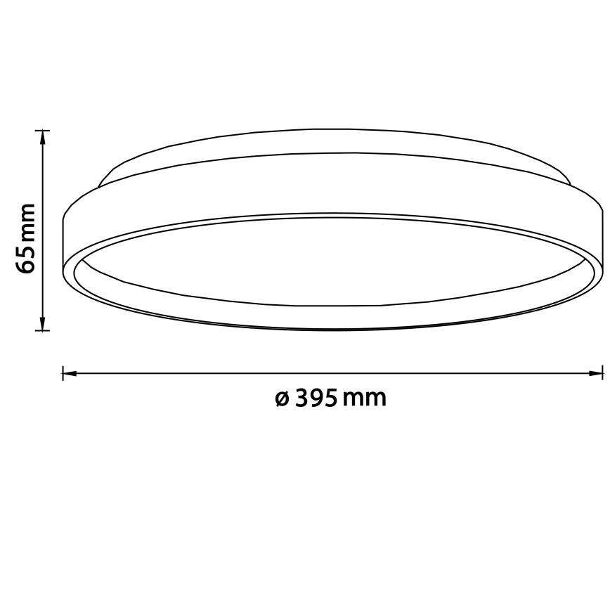 Brilliant - LED Stropna svetilka ALSON LED/26W/230V 3000/4500K pr. 39,5 cm guma fig - FSC certifikat