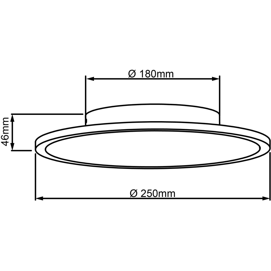 Brilliant - LED Stropna svetilka BUFFI LED/13W/230V pr. 25 cm 2700K