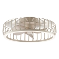 Brilliant - LED stropna svetilka CAPO s funkcijo zatemnjevanja in ventilatorjem, LED/36W/230V, 2700-6500K, premer 48 cm, v bež barvi, z daljinskim upravljalnikom