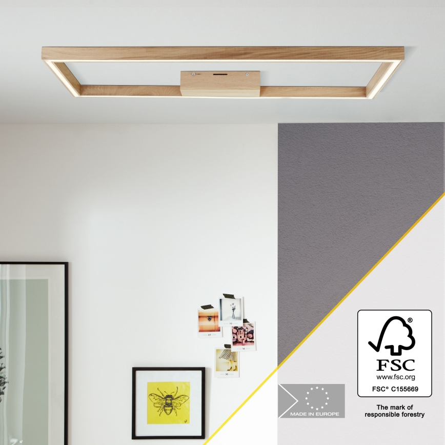 Brilliant - LED Stropna svetilka DELGROSSO LED/24W/230V 3000K hrast