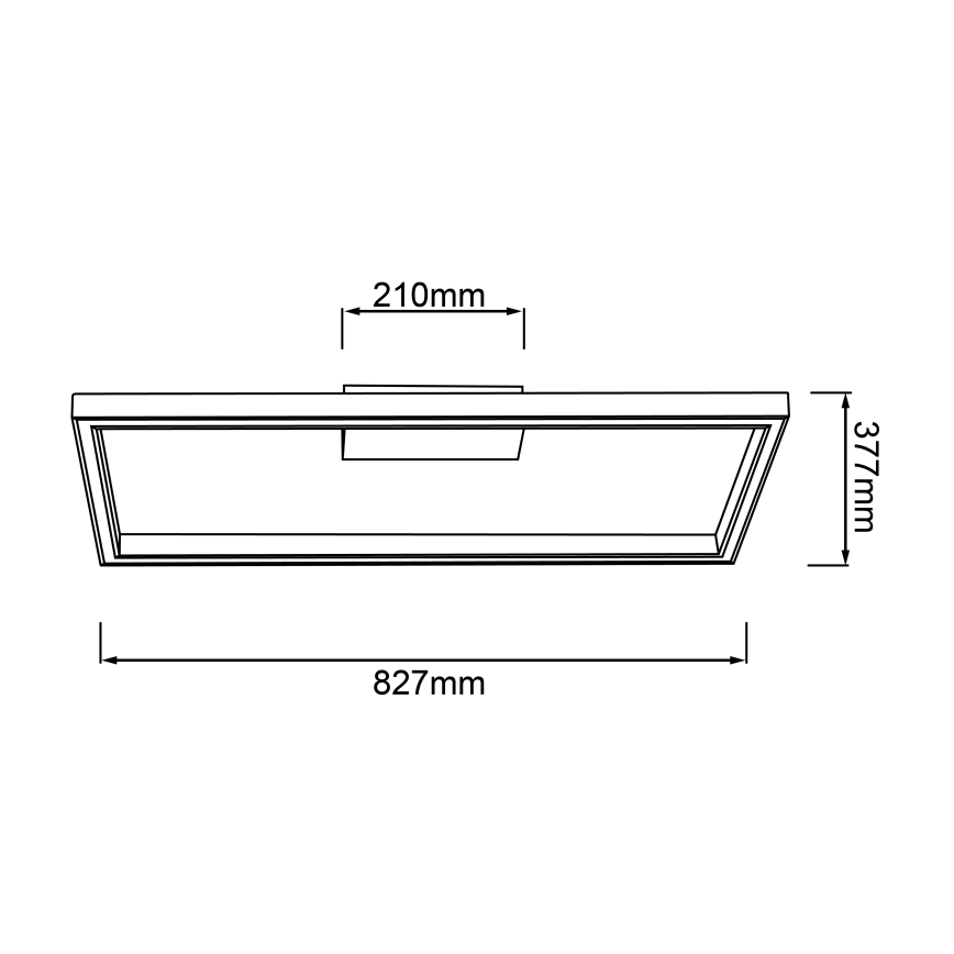 Brilliant - LED Stropna svetilka DELGROSSO LED/24W/230V 3000K hrast
