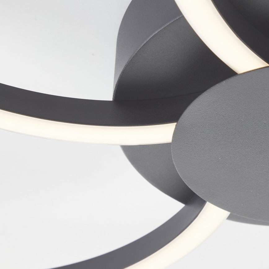 Brilliant - LED Zatemnitvena stropna svetilka FICO LED/32W/230V 3000-6500K pr. 65 cm črna + Daljinski upravljalnik