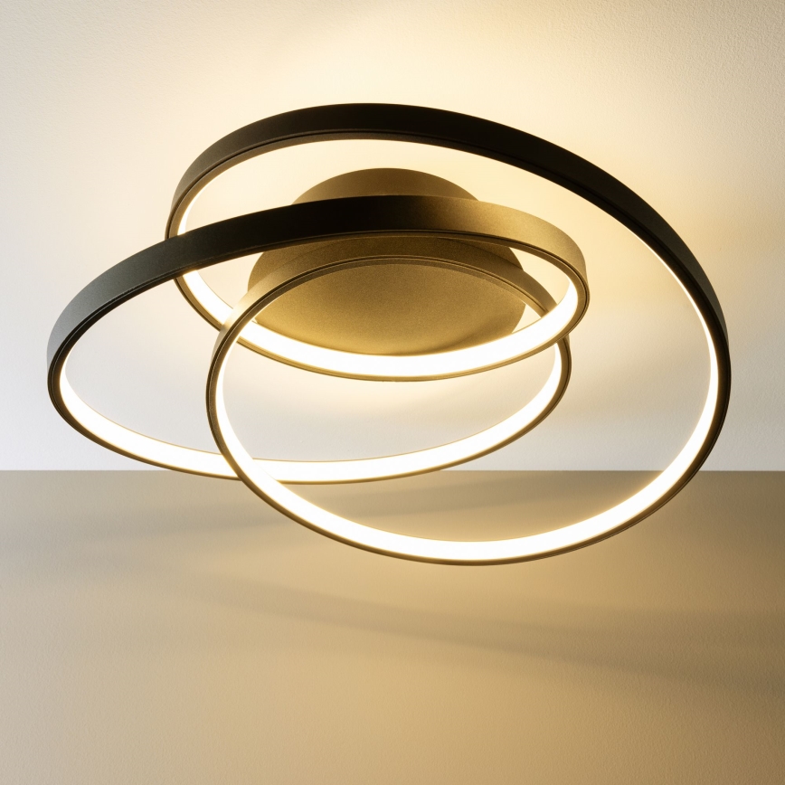 Brilliant - LED Stropna svetilka LABYRINTH LED/40W/230V pr. 39,5 cm črna
