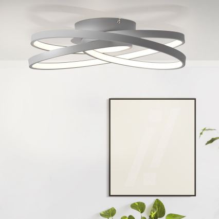 Brilliant - LED Stropna svetilka LABYRINTH LED/40W/230V pr. 39,5 cm siva
