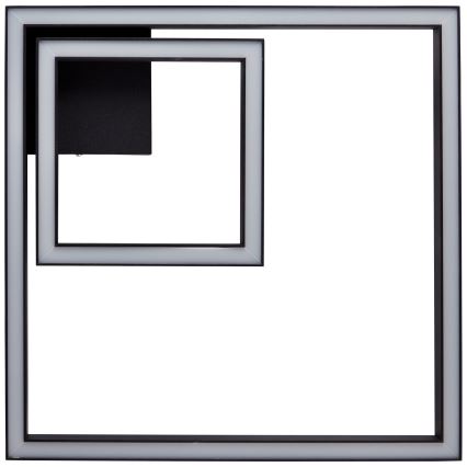 Brilliant - LED Stropna svetilka QUON LED/24W/230V 3000K 40x40 cm črna