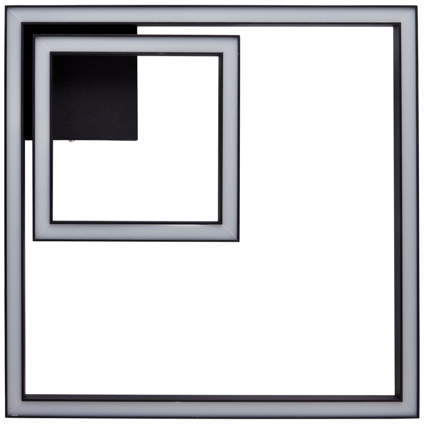 Brilliant - LED Stropna svetilka QUON LED/24W/230V 3000K 40x40 cm črna