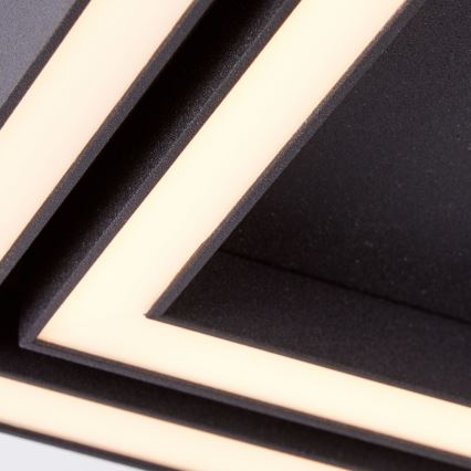 Brilliant - LED Stropna svetilka QUON LED/24W/230V 3000K 40x40 cm črna