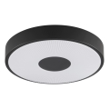 Brilliant - LED stropna svetilka RAKIN LED/18W/230V premer 33,5 cm črna