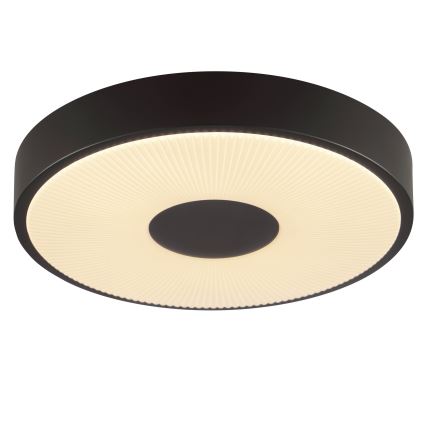 Brilliant - LED stropna svetilka RAKIN LED/18W/230V premer 33,5 cm črna