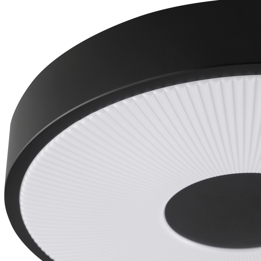 Brilliant - LED stropna svetilka RAKIN LED/18W/230V premer 33,5 cm črna