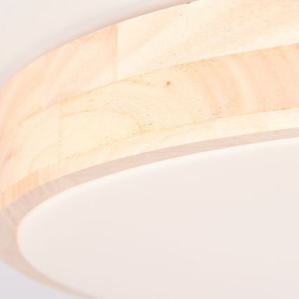 Brilliant - LED Zatemnljivo stropno svetilo SLIMLINE LED/60W/230V 3000-6500K pr. 45 cm kavčukov les + daljinski upravljalnik