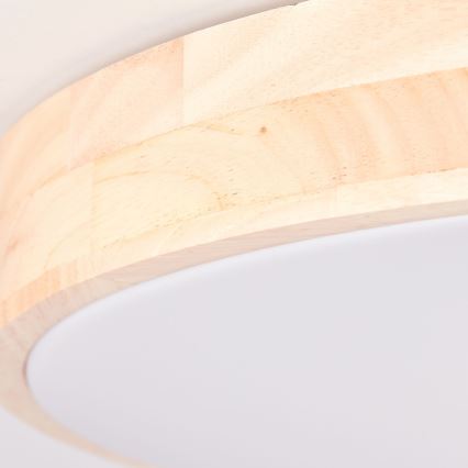 Brilliant - LED Zatemnljivo stropno svetilo SLIMLINE LED/60W/230V 3000-6500K pr. 45 cm kavčukov les + daljinski upravljalnik