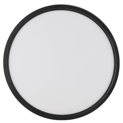 Brilliant - LED stropna svetilka z detektorjem gibanja in senzorjem teme GALO LED/26W/230V, premer 40 cm, črna