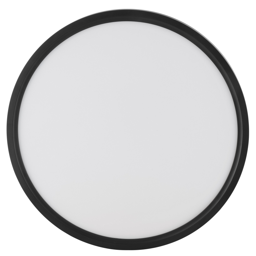 Brilliant - LED stropna svetilka z detektorjem gibanja in senzorjem teme GALO LED/26W/230V, premer 40 cm, črna