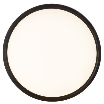 Brilliant - LED stropna svetilka z detektorjem gibanja in senzorjem teme GALO LED/26W/230V, premer 40 cm, črna