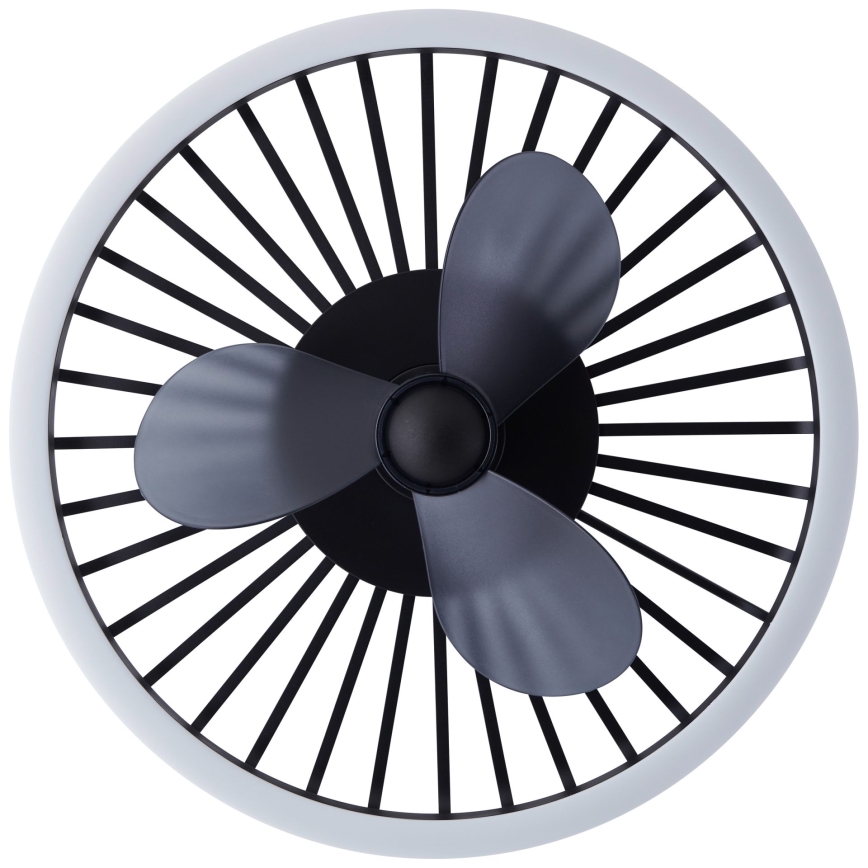 Brilliant - LED stropna svetilka z zatemnitvijo in ventilatorjem CAPO LED/36W/230V 2700-6500K premer 48 cm črna + daljinski upravljalnik
